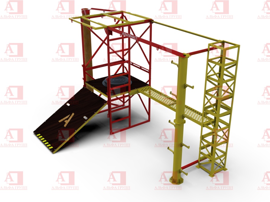 Учебно-тренировочный полигон Альпинист-2-0-3 от АЛЬФА ГРУПП для практических занятий на высоте и в замкнутом пространстве с применением средств индивидуальной защиты и стационарных анкерных систем.   Учебно-тренировочный полигон Альпинист-2-0-3 от АЛЬФА ГРУПП для практических занятий на высоте и в замкнутом пространстве с применением средств индивидуальной защиты и стационарных анкерных систем.